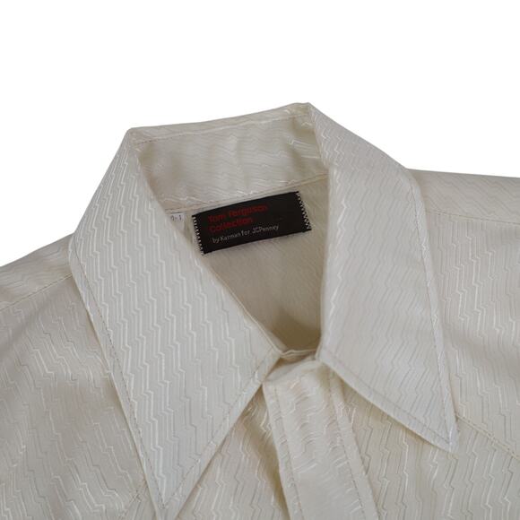 Vintage JC Penny Tom Ferguson Collection Pearl Snap Down Western Shirt - Picture 7 of 10